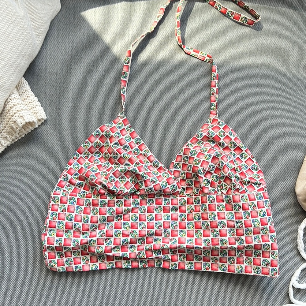 Handmade one of kind halter top